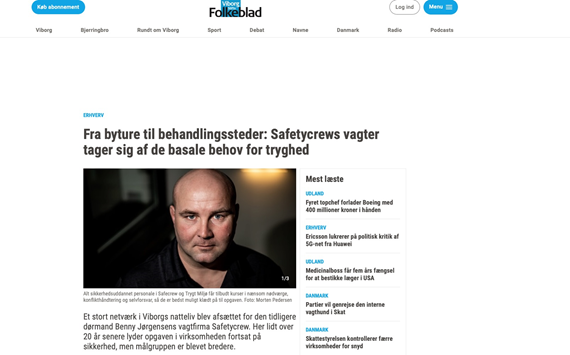 Artikel fra Erhvervs+ i Viborgs Stifts Folkeblad om Benny Lauge Jørgensens rejse