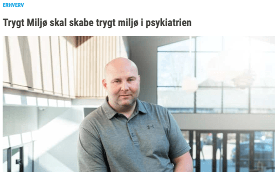 Viborg Stift Folkeblad Juni 2021 omkring Trygt Miljø skal skabe trygt miljø i psykiatrien.